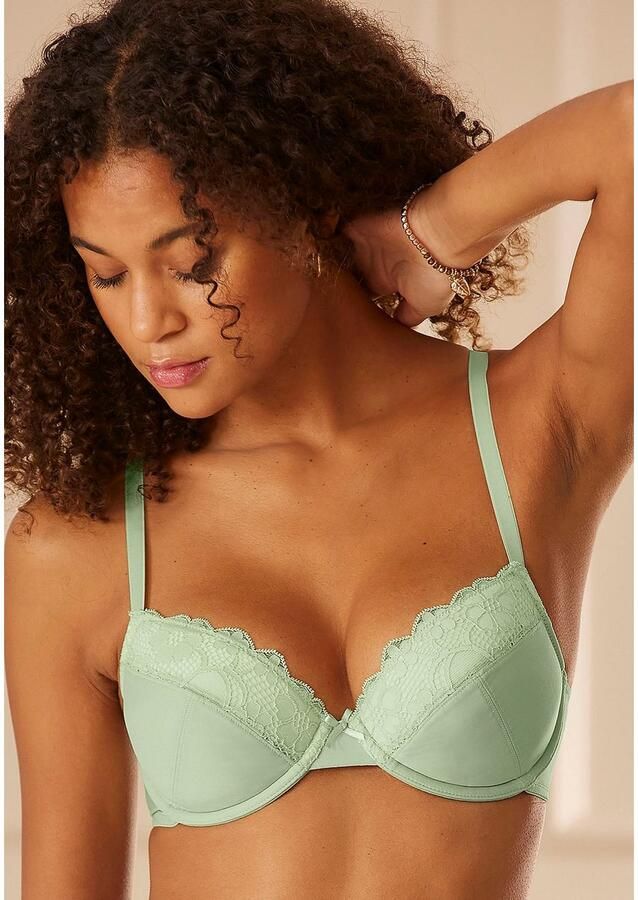 Petite fleur Push-up-bh push-up-bh met beugel in aantrekkelijke multipack lingerie (3-delig Set van 3)