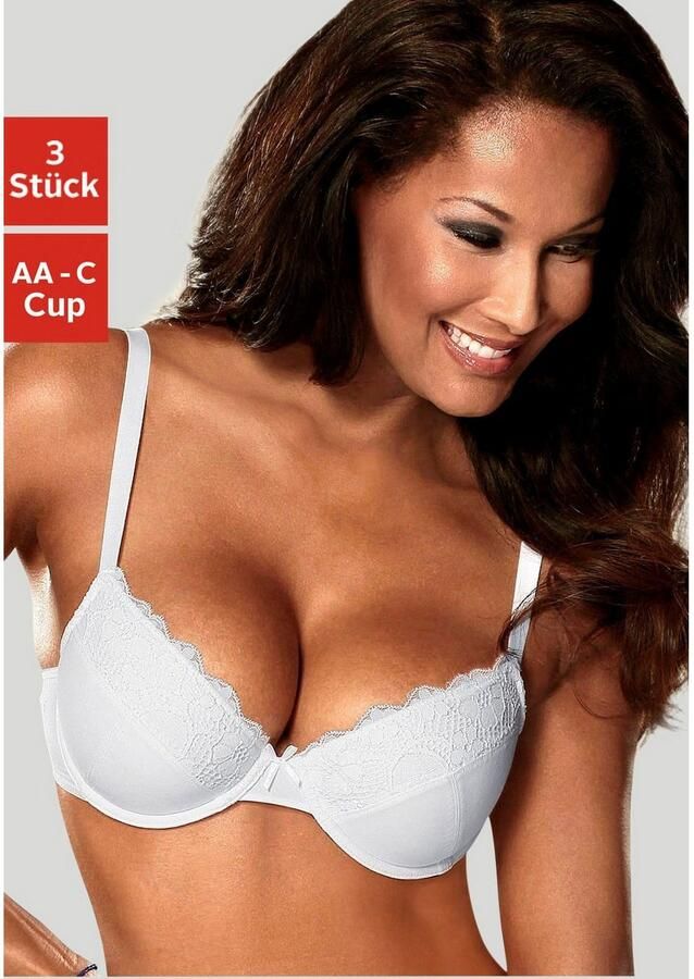 Petite fleur Push-up-bh push-up-bh met beugel in aantrekkelijke multipack lingerie (3-delig Set van 3) - Foto 6