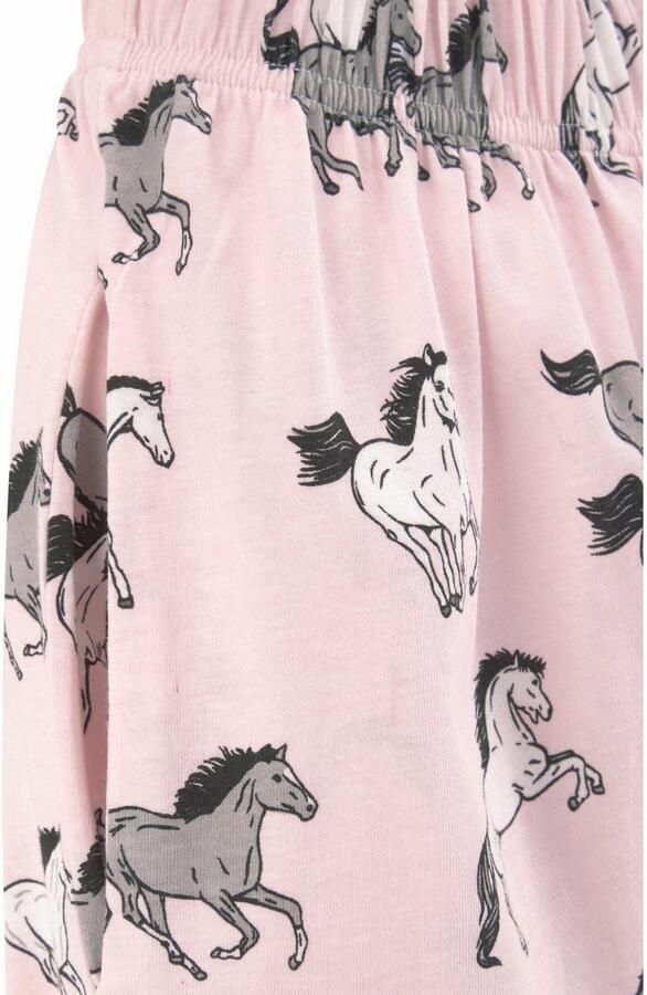 Petite fleur Pyjama in lange vorm met paardenprint (2-delig 1 stuk) - Foto 3