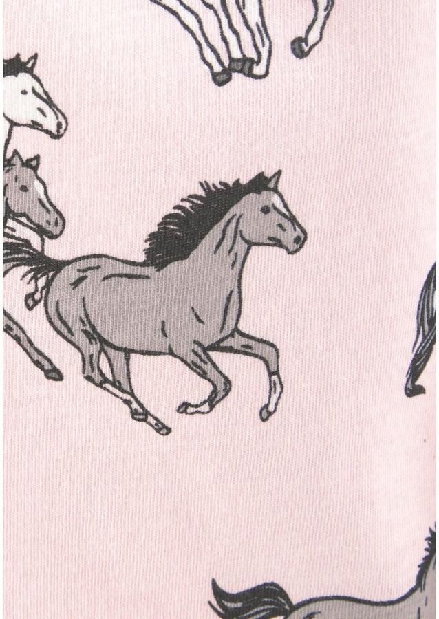 Petite fleur Pyjama in lange vorm met paardenprint (2-delig 1 stuk) - Foto 2