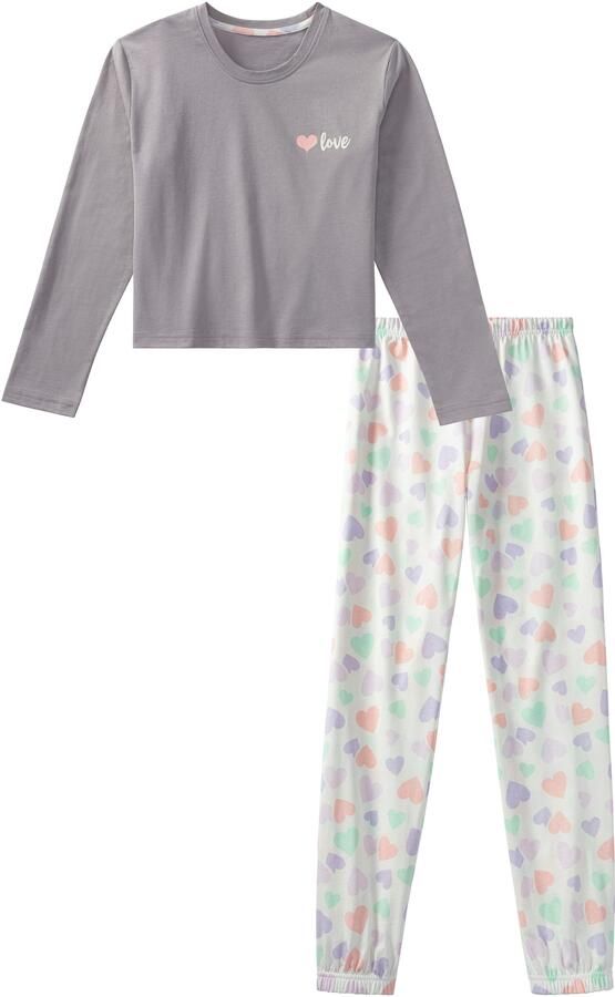 Petite fleur Pyjama met modieus kort shirt (2-delig 1 stuk) - Foto 3