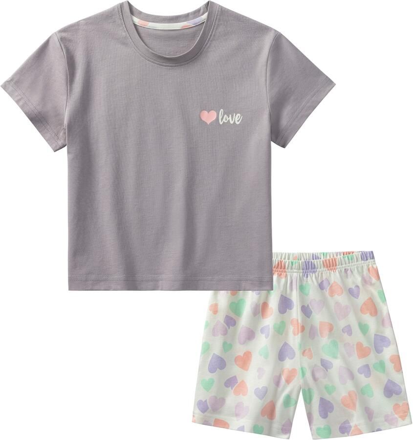 Petite fleur Pyjama met modieus kort shirt (2-delig 1 stuk) - Foto 4