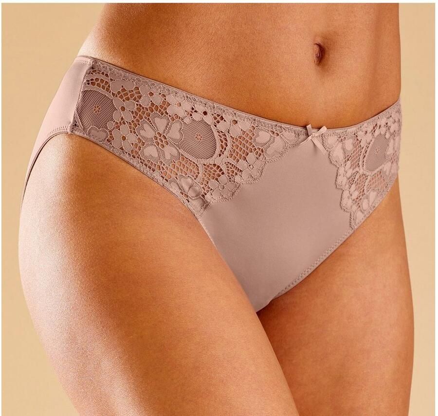 Petite fleur Slip met iets transparante jacquard-kant aan beide kanten opzij (3 stuks) - Foto 2