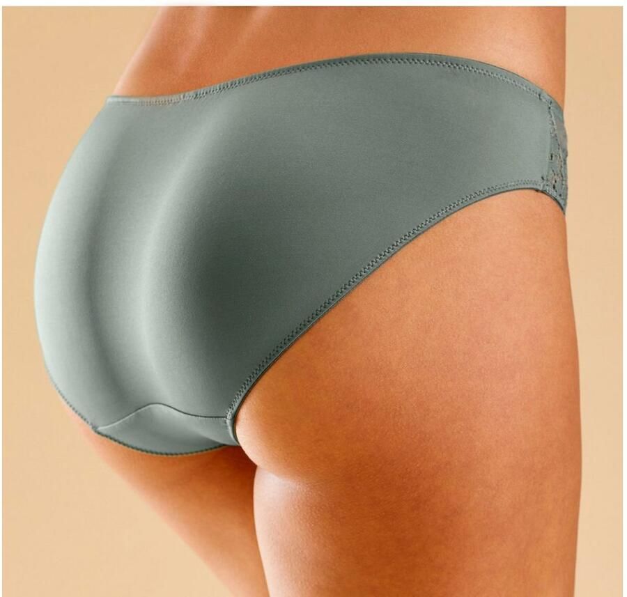 Petite fleur Slip met iets transparante jacquard-kant aan beide kanten opzij (3 stuks) - Foto 3