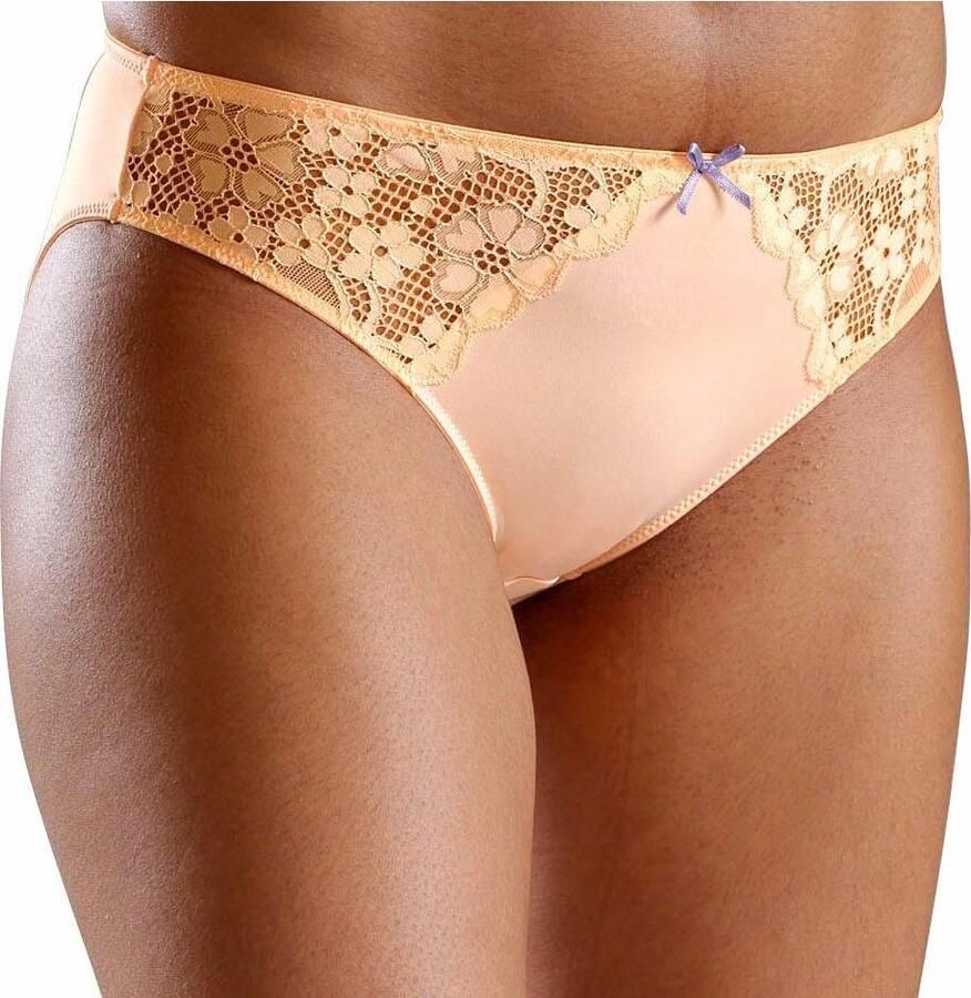 Petite fleur Slip met iets transparante jacquard-kant aan beide kanten opzij (3 stuks) - Foto 5