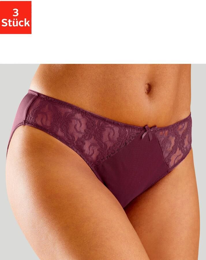 Petite fleur Slip met leuke kanten inzetten (3 stuks) - Foto 6