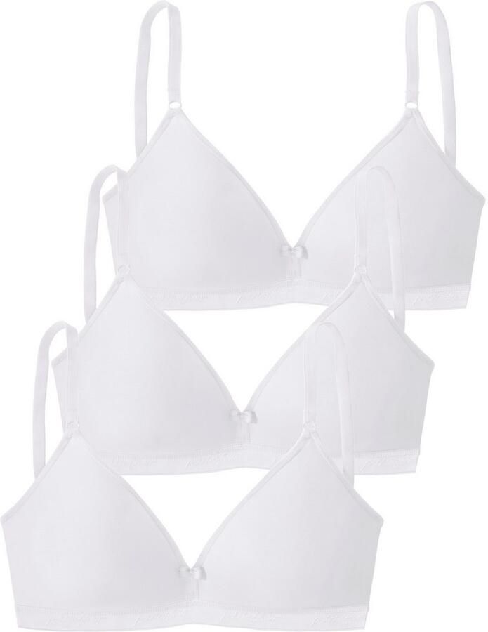 Petite fleur Soft-bh zonder beugel in driehoekige snit in voordelige 3-pack - Foto 5