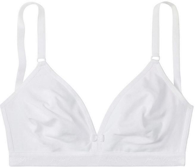 Petite fleur Bralette-bh zonder beugels in driehoeksvorm gemaakt van mooi katoen basic lingerie (Set van 3) - Foto 2