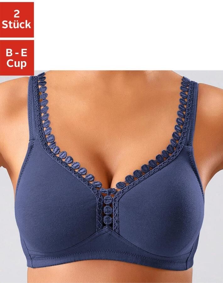 Petite fleur Soft-bh zonder beugels met decoratieve sierrand (Set van 2) - Foto 11