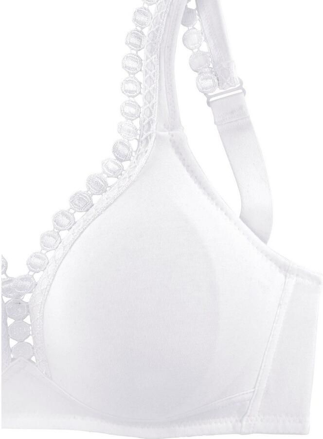 Petite fleur Soft-bh zonder beugels met decoratieve sierrand (Set van 2) - Foto 2