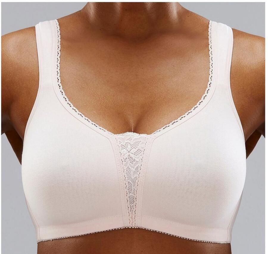 Petite fleur Soft-bh zonder beugels met kanten details (Set van 2)