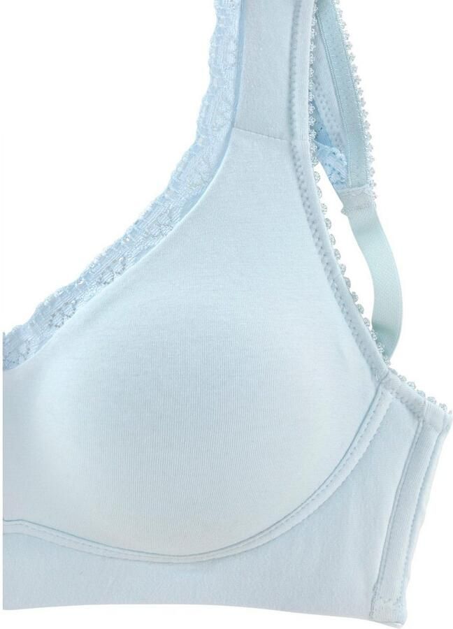 Petite fleur Soft-bh zonder beugels met kanten randjes (Set van 2) - Foto 2