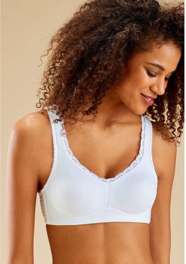 Petite fleur Soft-bh zonder beugels met kanten randjes (Set van 2) - Foto 5