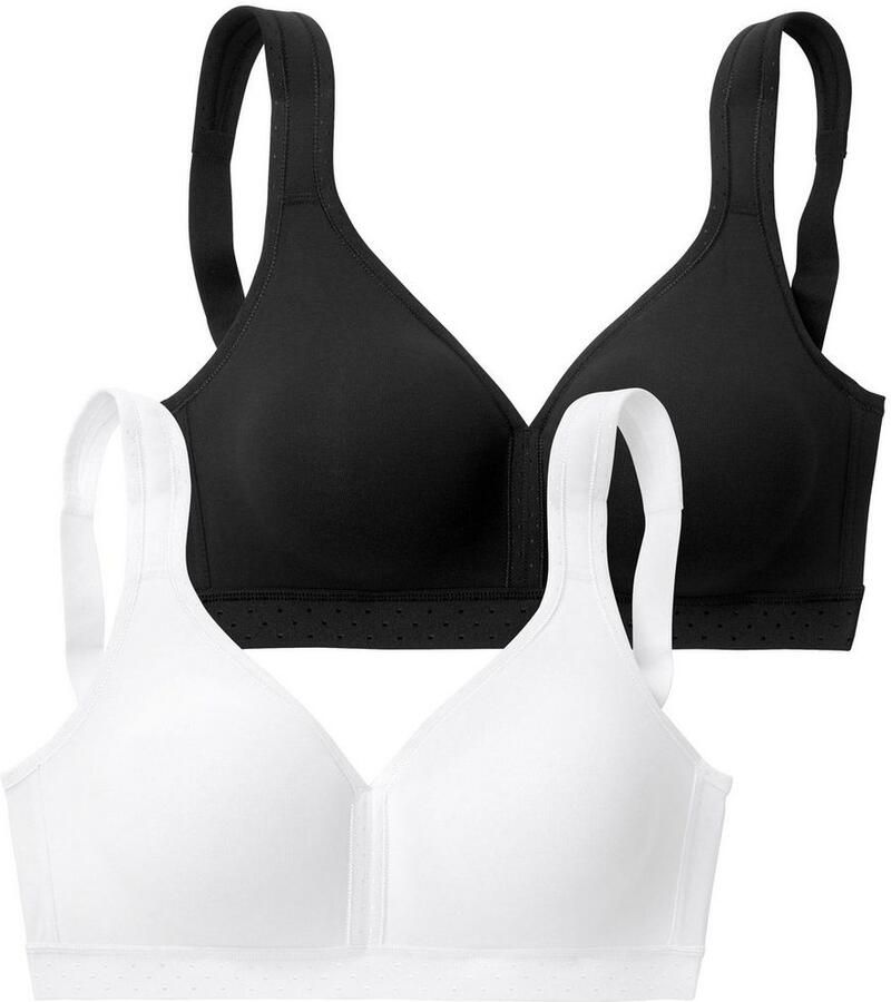 Petite fleur Soft-bh zonder beugels van zacht katoen (Set van 2) - Foto 7