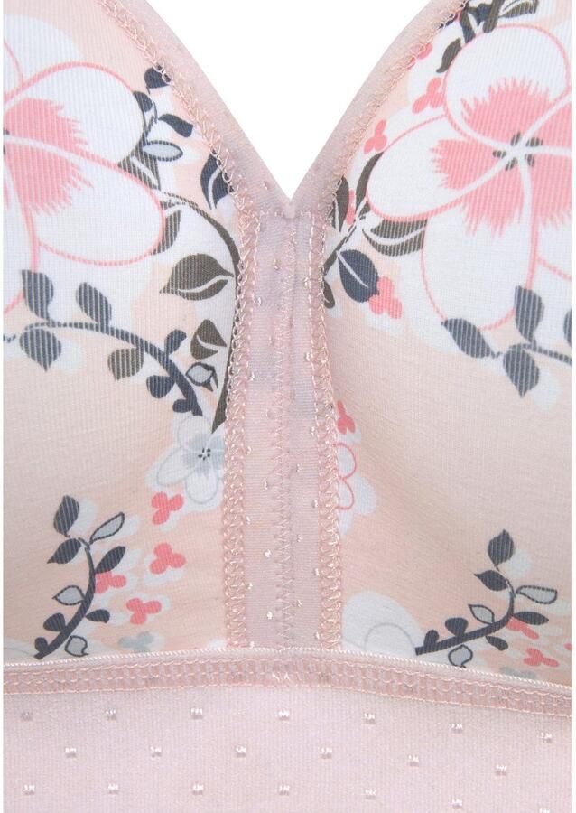 Petite fleur Soft-bh zonder beugels van zacht katoen (Set van 2) - Foto 3