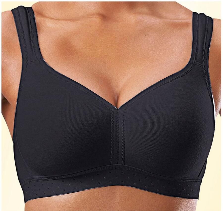 Petite fleur Soft-bh zonder beugels van zacht katoen (Set van 2) - Foto 3