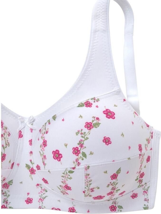 Petite fleur Steun-bh zonder beugels met bredere bandjes (Set van 2) - Foto 3