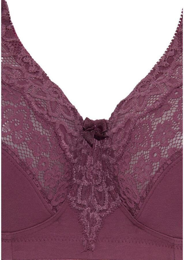 Petite fleur Steun-bh zonder beugels met elegante kant basic dessous (Set van 2) - Foto 2