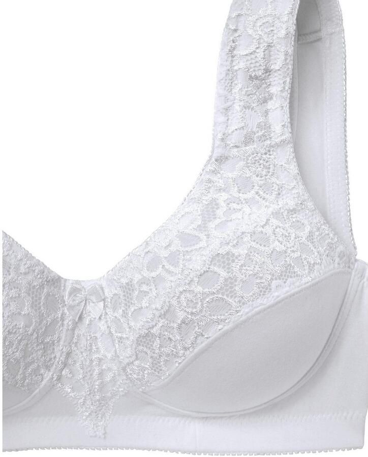Petite fleur Steun-bh zonder beugels met elegante kant basic dessous (Set van 2)