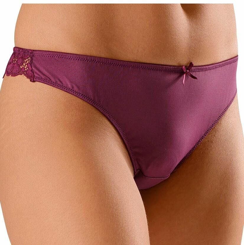 Petite fleur String achter geheel van fijne jacquard-kant (3 stuks) - Foto 6