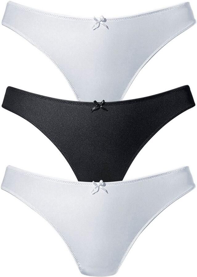 Petite fleur String achter geheel van fijne jacquard-kant (3 stuks) - Foto 4