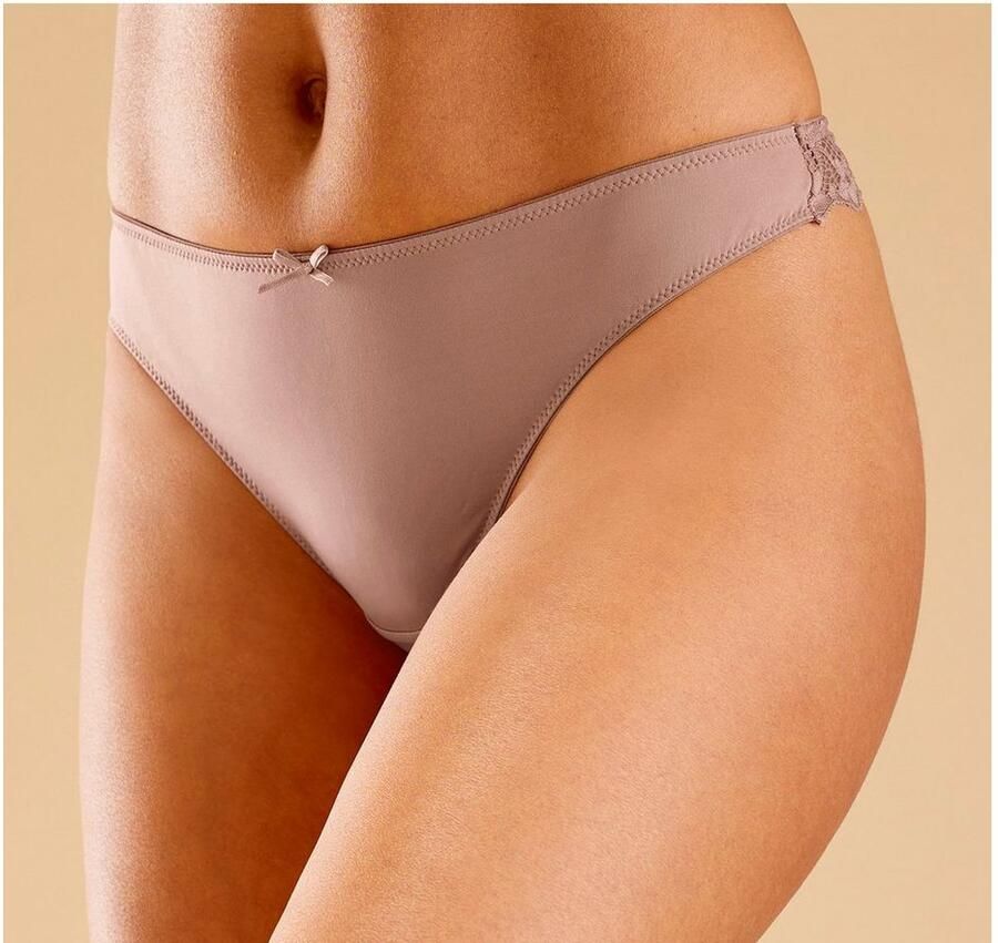 Petite fleur String achter geheel van fijne jacquard-kant (3 stuks) - Foto 4