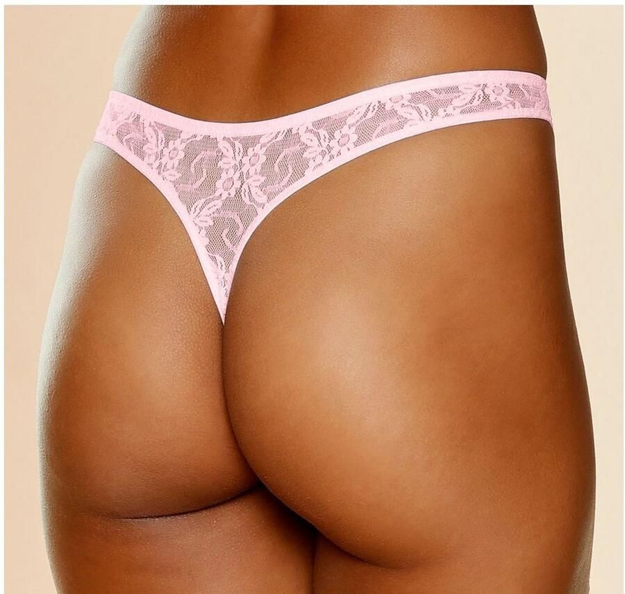 Petite fleur String met kant achter (3 stuks) - Foto 4