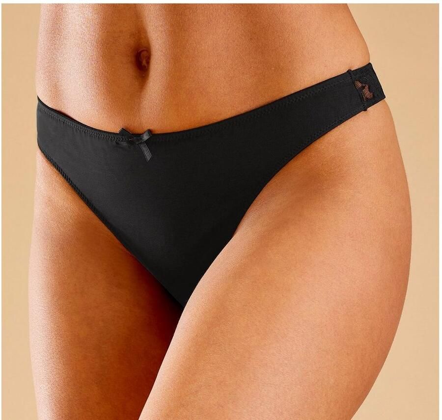 Petite fleur String met kant achter (3 stuks)