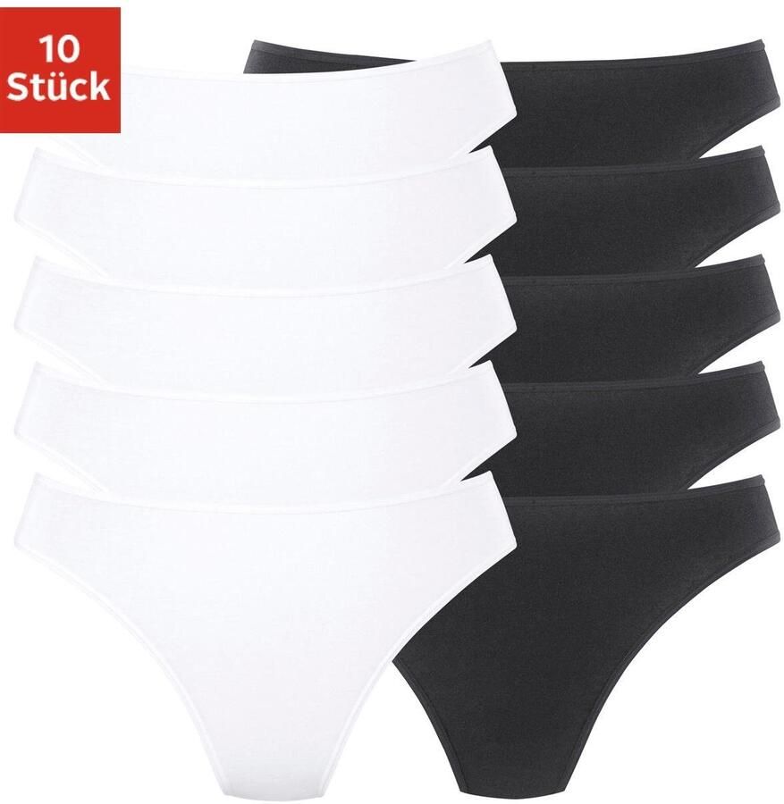 Petite fleur String van elastisch katoen (set 10 stuks 10 stuks) - Foto 4