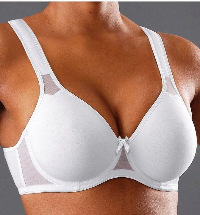 Petite fleur T-shirt-bh met beugel en netinzetten basic dessous (Set van 2) - Foto 4