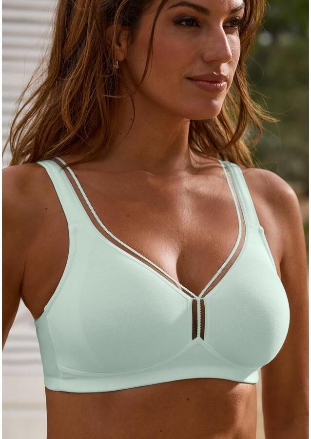 Petite fleur T-shirt-bh zonder beugels van katoen basic dessous (Set van 2) - Foto 4