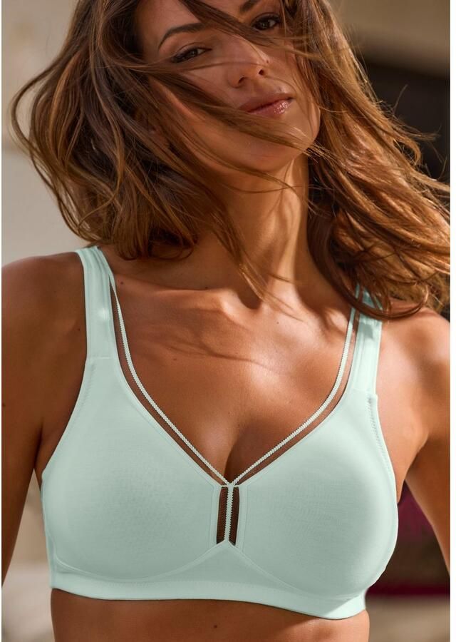 Petite fleur T-shirt-bh zonder beugels van katoen basic dessous (Set van 2) - Foto 3