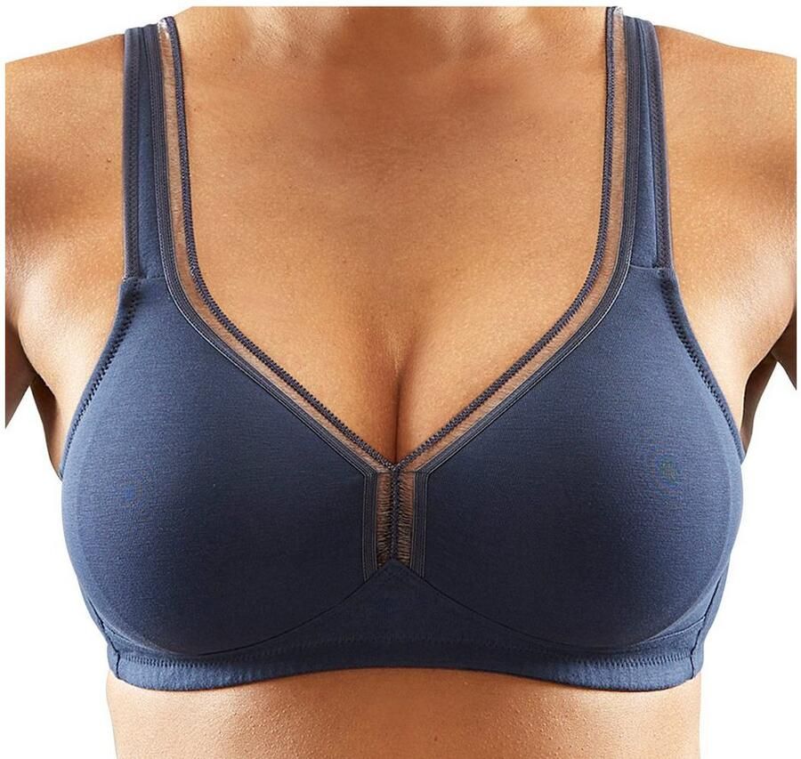 Petite fleur T-shirt-bh zonder beugels van katoen basic dessous (Set van 2) - Foto 2