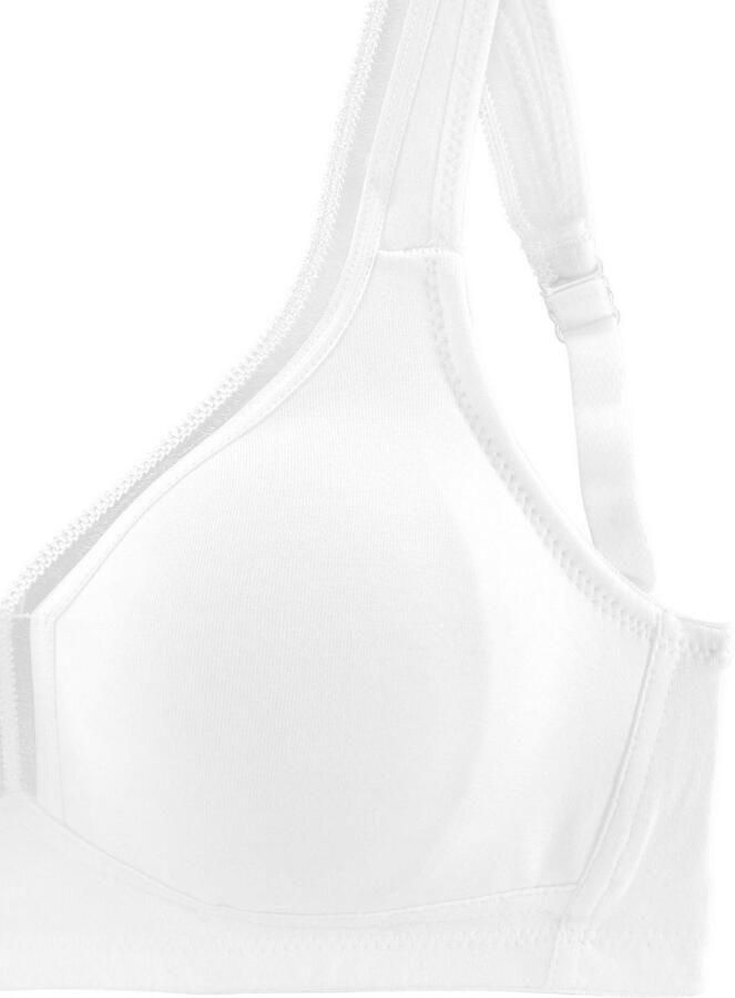 Petite fleur T-shirt-bh zonder beugels van katoen basic dessous (Set van 2) - Foto 4