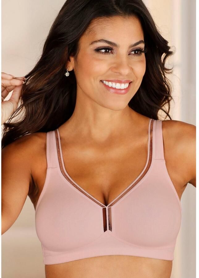 Petite fleur T-shirt-bh zonder beugels van katoen basic dessous (Set van 2) - Foto 2