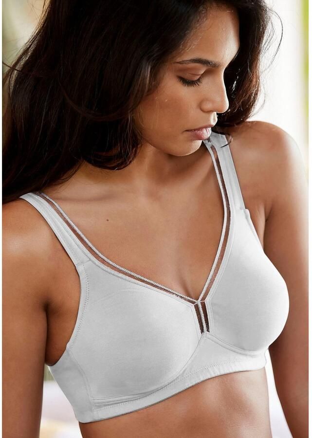 Petite fleur T-shirt-bh zonder beugels van katoen basic dessous (Set van 2) - Foto 6