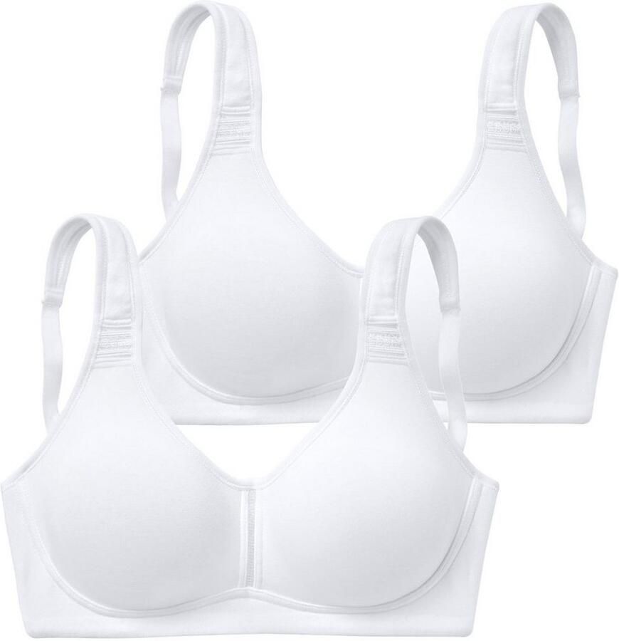 Petite fleur T-shirt-bh zonder beugels van katoen (Set van 2)