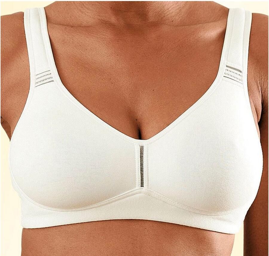 Petite fleur T-shirt-bh zonder beugels van katoen (Set van 2)