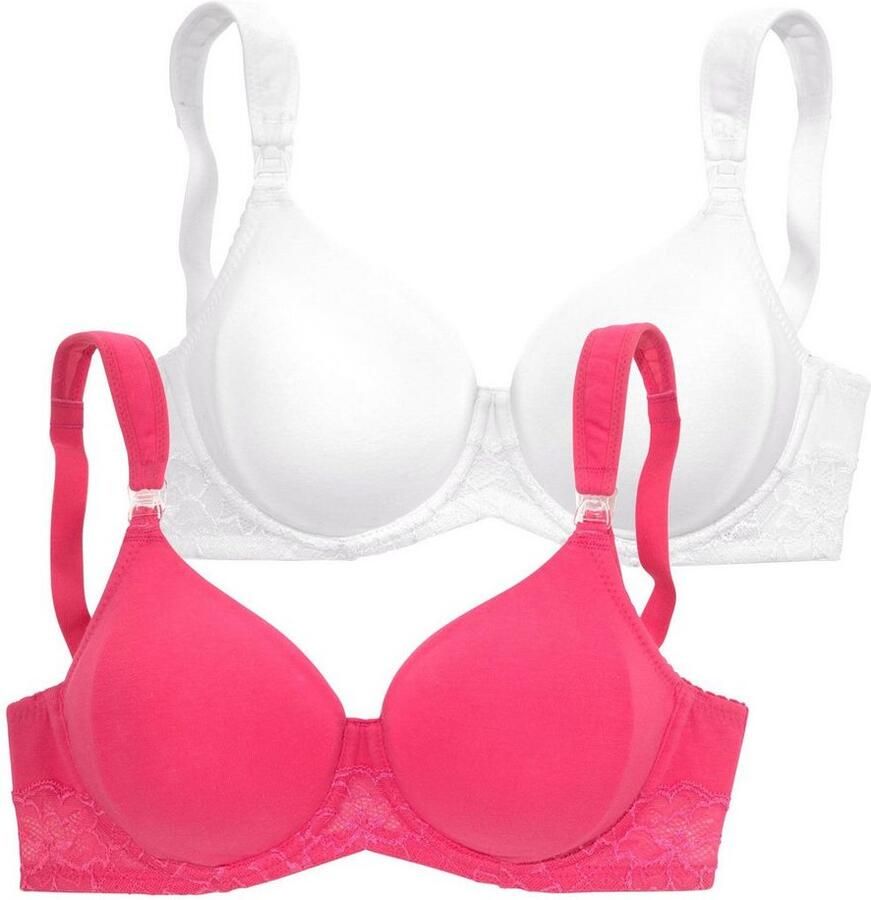 Petite fleur Voedings-bh met beugel en brede comfortbanden (2-delig Set van 2)