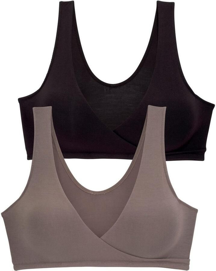 Petite fleur Voedings-bh zonder beugels in comfortabel wikkelmodel (Set van 2) - Foto 9