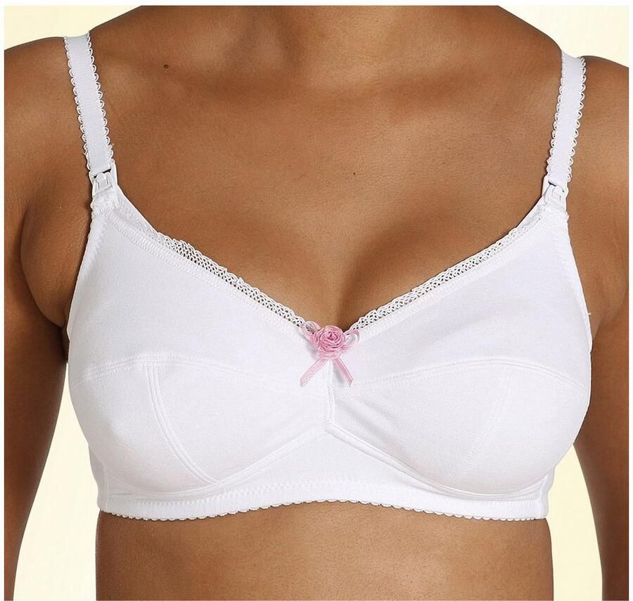 Petite fleur Voedings-bh zonder beugels met aan te haken clips (Set van 2)