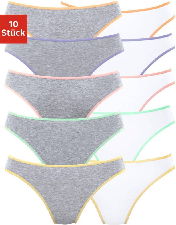Petite fleur String van elastisch katoen (set 10 stuks 10 stuks)