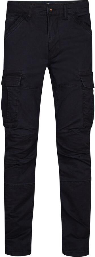 Petrol Industries regular fit cargo broek zwart