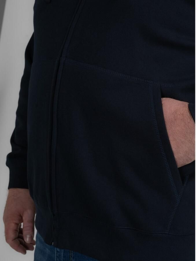 Petrol industries Plus Size sweatvest donkerblauw - Foto 4