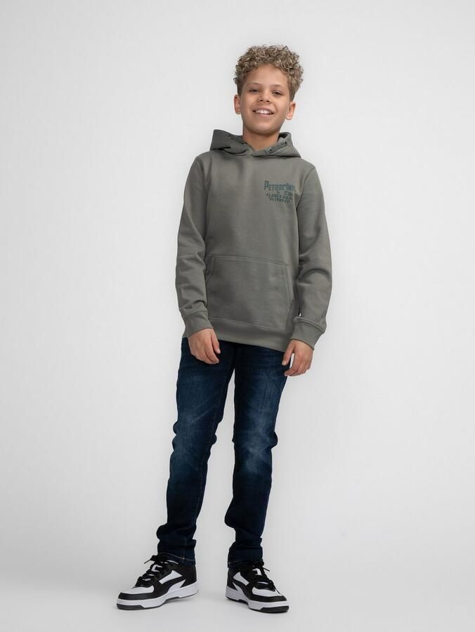 Petrol Industries hoodie groen Trui Jongens Sweat Capuchon Printopdruk 116 - Foto 6