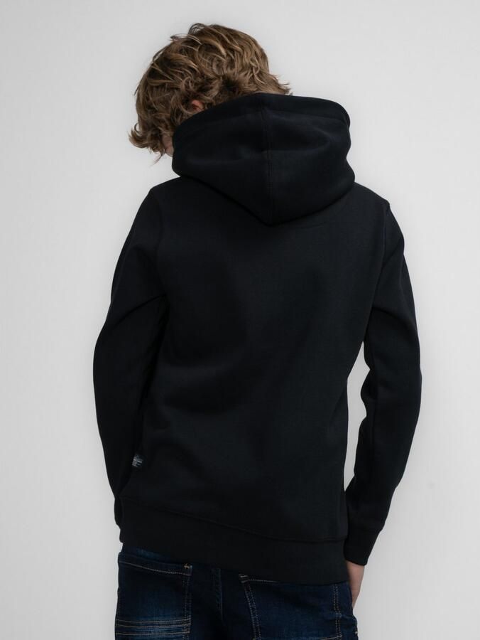 Petrol Industries hoodie zwart Trui Jongens Sweat Capuchon Printopdruk 116 - Foto 3