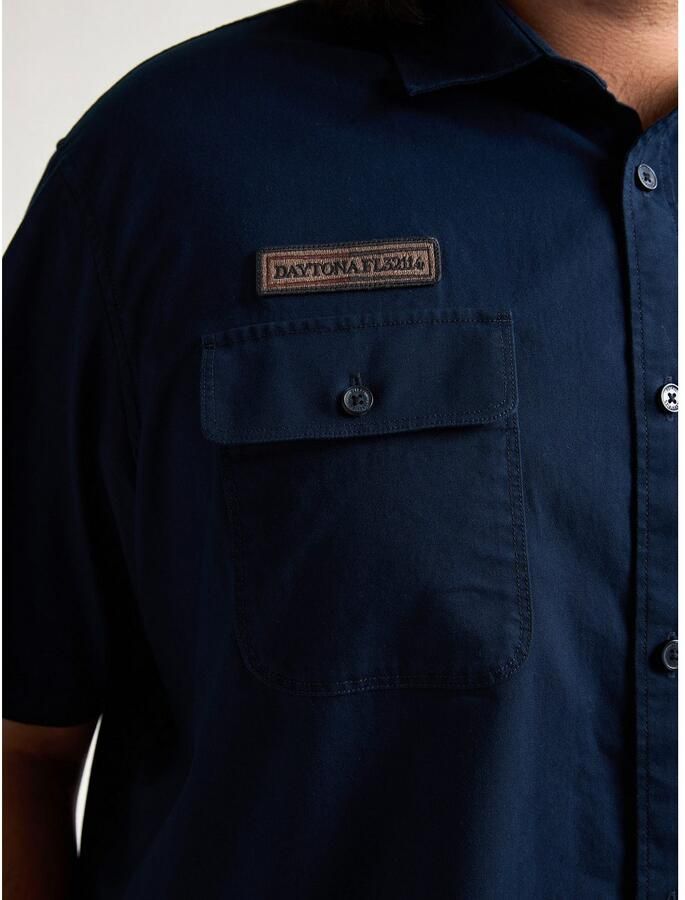 Petrol Industries Overhemd met korte mouwen met borduursels - Foto 3