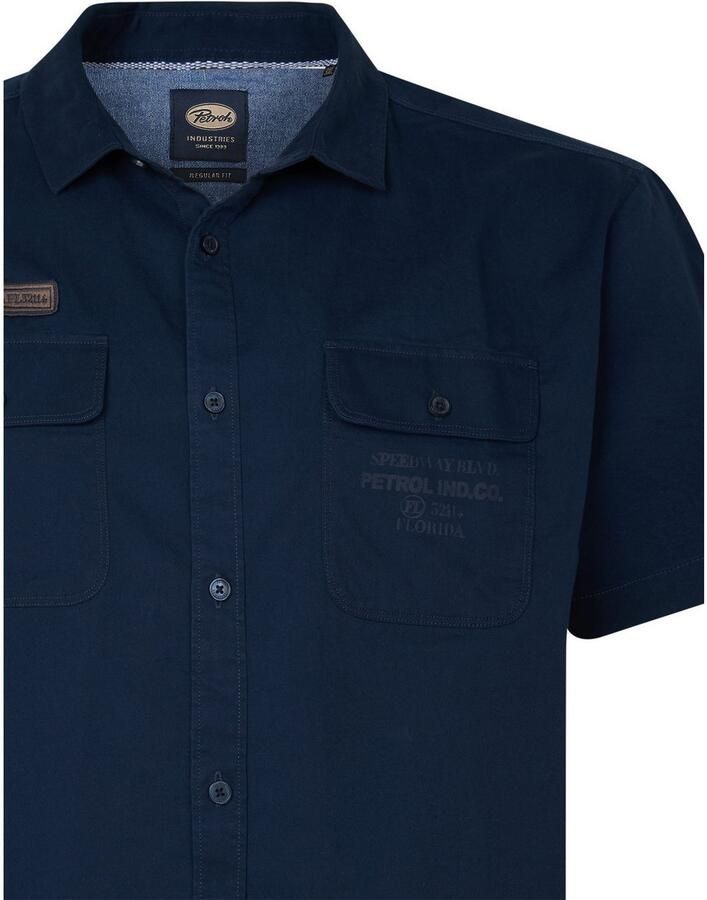 Petrol Industries Overhemd met korte mouwen met borduursels - Foto 2