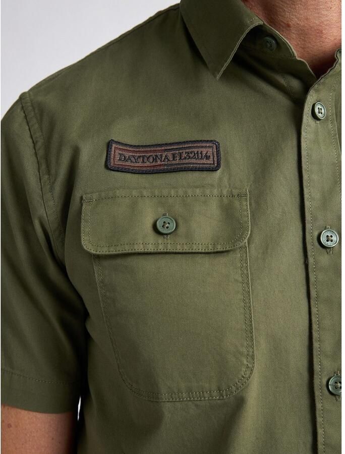 Petrol Industries Overhemd met korte mouwen met borduursels - Foto 4