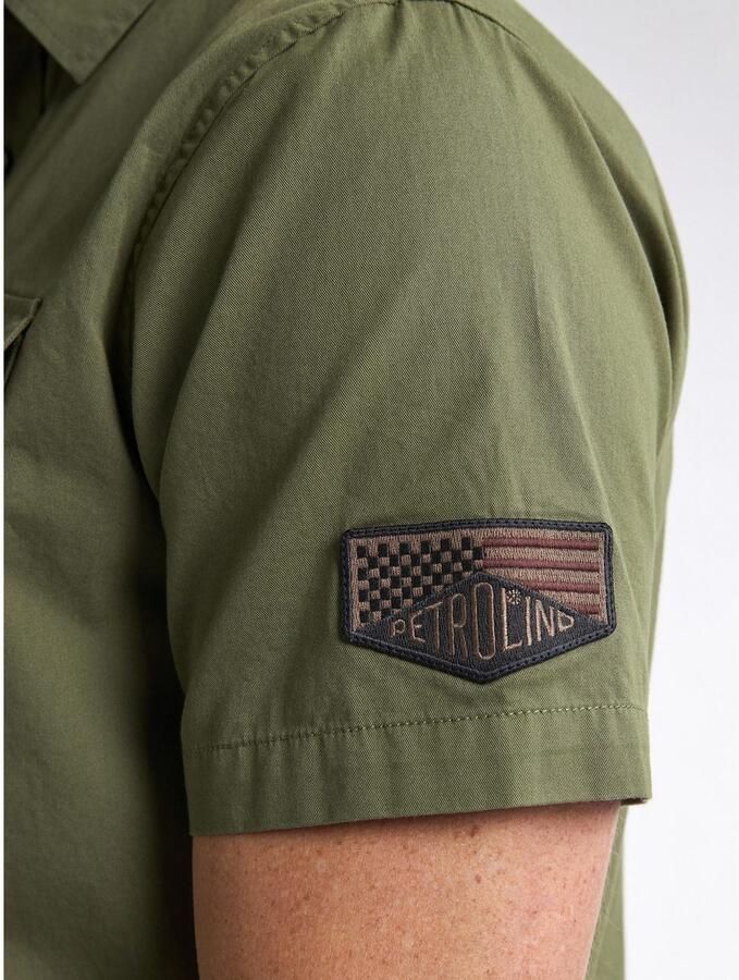 Petrol Industries Overhemd met korte mouwen met borduursels - Foto 6